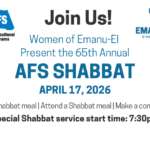 AFS Shabbat with Oneg / Birthday Blessings