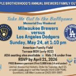 Temple Brotherhood’s Annual Brewers Outing
