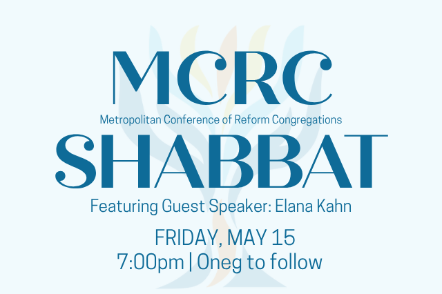 MCRC Shabbat with Oneg