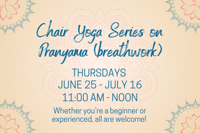 Chair Yoga Series on Pranyama (breathwork)